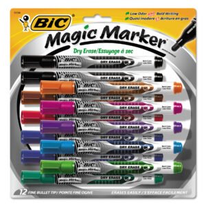 BIC Magic Marker Low Odor & Bold Writing Dry Erase